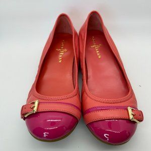 Cole Haan Nike Air Ballet Flat with Pink Patent Leather Toe